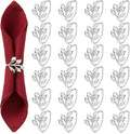 WILLBOND Leaf Napkin Rings Holders Fall Party Napkin Rings by Willbond+Technology+Limited