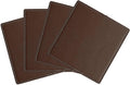 uxcell Square Drink Coasters Set of 4 White Stitched Dual Sided Non-Slip by uxcell