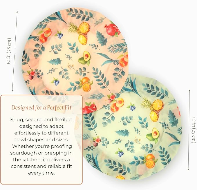 Sourdough Bowl Covers for Bread Proofing, 10 Inch, - Image 2