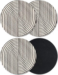 Abstract Geometric Coasters Set of 4, Absorbent Coasters by Unknown