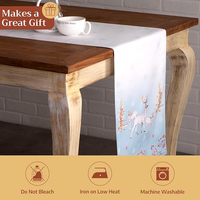 Maison d' Hermine Table Runner 100% Cotton 14.50" x 108" | Table Runners 108 - Image 5