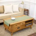 Solino Home Cotton Linen Table Runner Sage, Hemstitch Collection 14 x 48 in | by SolinoHome