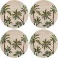 Karma, 8.75 inches Melamine Salad Plates Set of 4, Reusable Dishwasher Safe by KarmaGifts