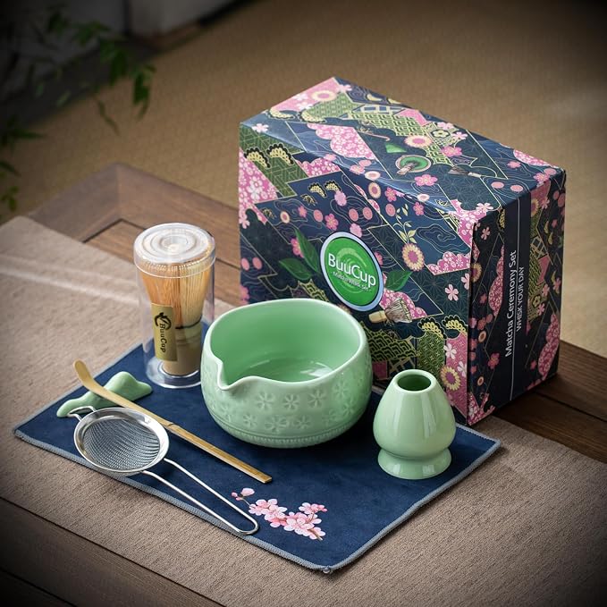Buucup Matcha Whisk Set, Ceramic Matcha Kit - Image 7
