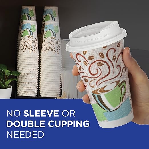 Georgia-Pacific Dixie PerfecTouch 16 oz Paper Coffee Cups By GP PRO, Coffee - Image 6