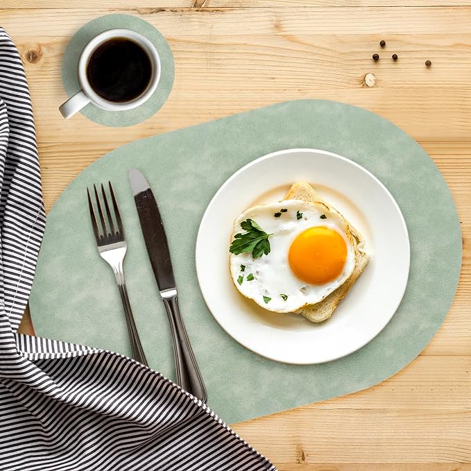 Faux Leather Placemats Set of 4 - Image 3