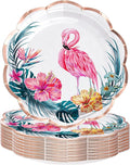 WRAPAHOLIC 25Pcs Summer Paper Plates by WRAPAHOLIC