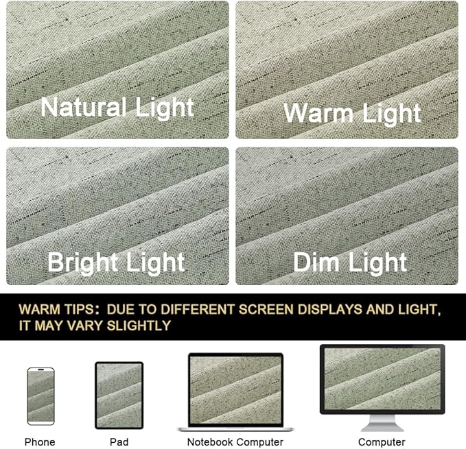 PrinceDeco Blackout Curtains 84 Inches Long Patio Curtains for Sliding Door Blackout Curtains for Sliding Glass Doors 100 Inch Wide Curtains for Living Room,100 X L84 Inch, Sage
