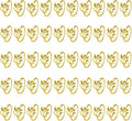 100 Pcs Gold Leaf Napkin Rings Set, Metal Napkin Ring Holders Buckles by FHUIEWRY
