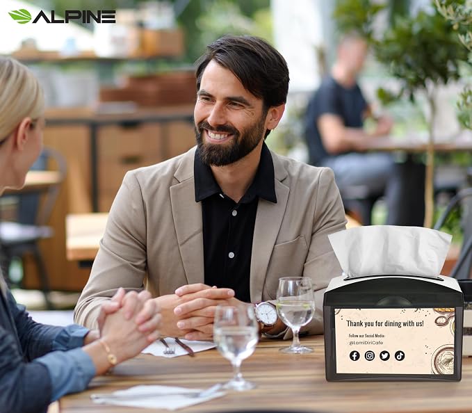 Alpine Tabletop Commercial Napkin Dispenser Restaurant Napkin Holder - Image 8
