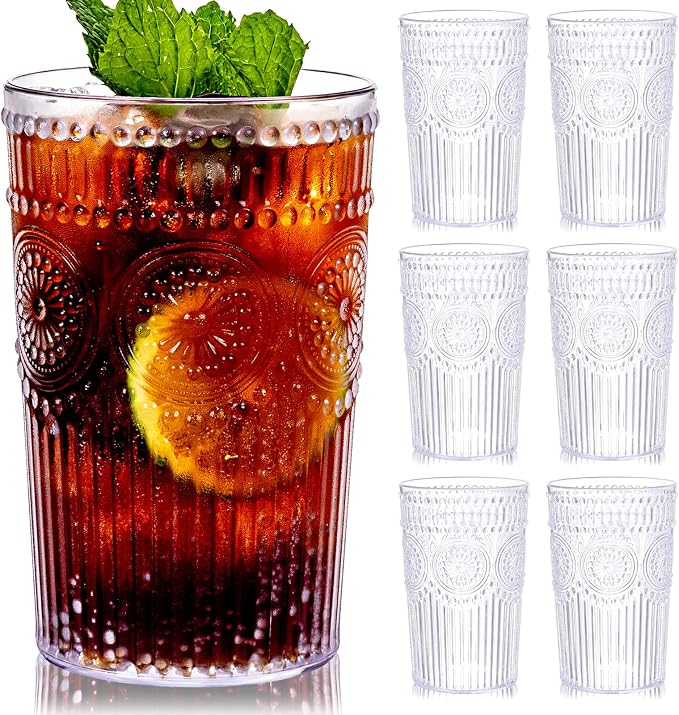 Ciaell 12 Pack Plastic Water Glasses by Ciaell
