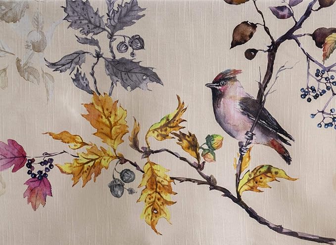 Maison d' Hermine Table Cloth Square Table 100% Cotton 54 x 54 Inches Fall Tablecloth Reusable Everyday Use for Thanksgiving Christmas Decorations Dining Farmhouse Party (Equinoxe - Beige)
