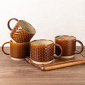 GBhome 15 OZ Stackable Coffee Mugs Set of 4, Ceramic Coffee Cups Set | 4 by GBhome