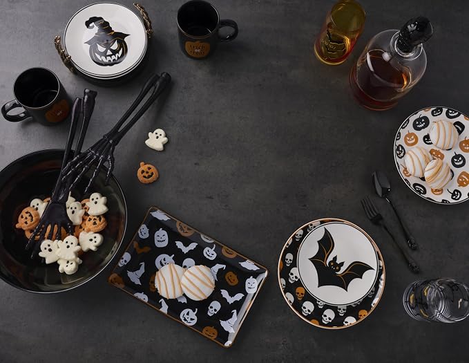 Oneida Serveware, Vintro Halloween Hors D'Oeuvres Tray, Made of Porcelain - Image 7