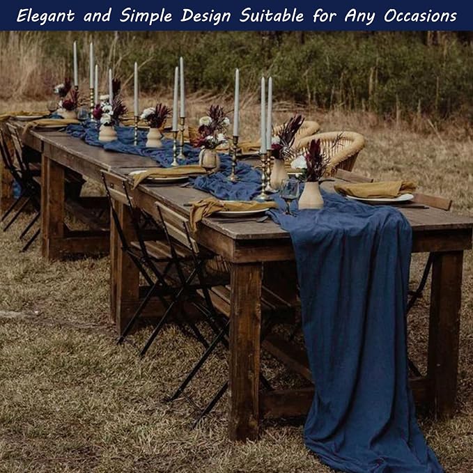 12 Pack 10Ft Cheesecloth Boho Gauze Table Runner - Image 7