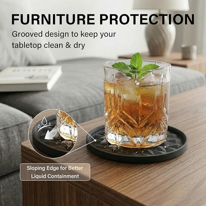 Silicone Drink Coasters Set of 4, Coaster - Image 4