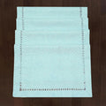Grelucgo Set of 4 Handcrafted Solid Aqua Color Dining Table Place-mats by Grelucgo