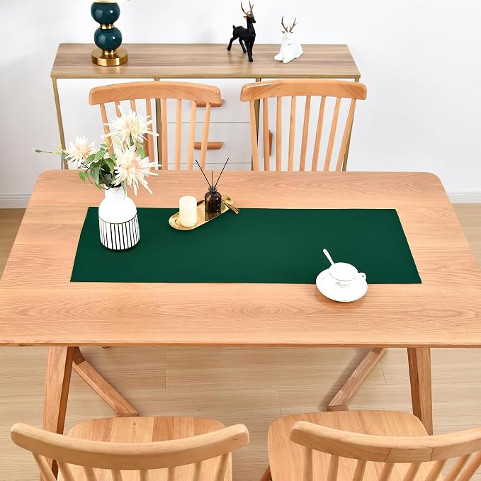 Farmhouse Green Table Runner Small Short Table Runners 36 Inches Coffee Table - Image 7