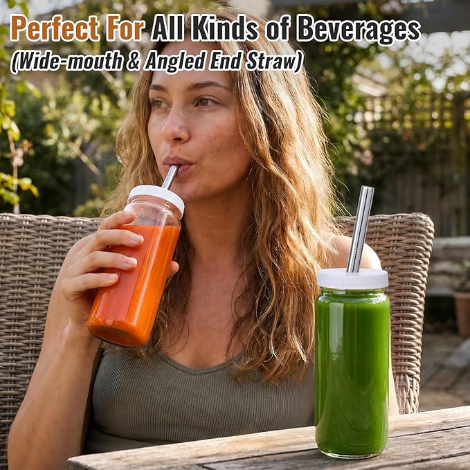 12 Pack 16OZ Glass Juice Bottles - Image 5