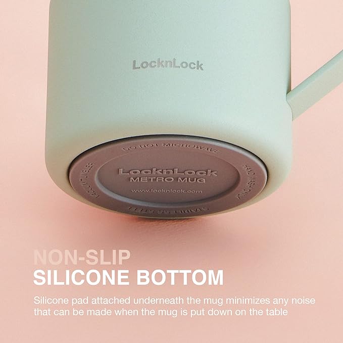 LocknLock Metro Mug, Premium 18/8 Stainless Steel Metal, Double Wall Insulated - Image 3