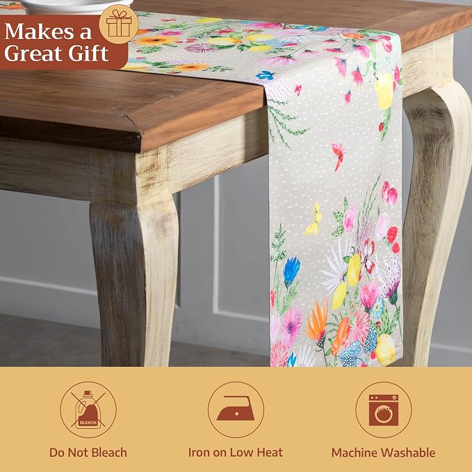 Maison d' Hermine Table Runner 100% Cotton 14.50" x 72" | Table Runners 72 - Image 5