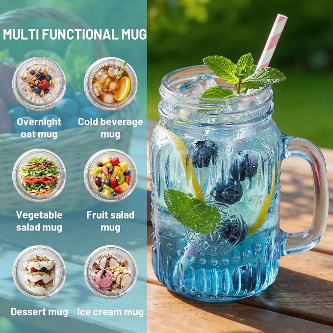 SUT Mason Jar Drinking Glasses - Image 6