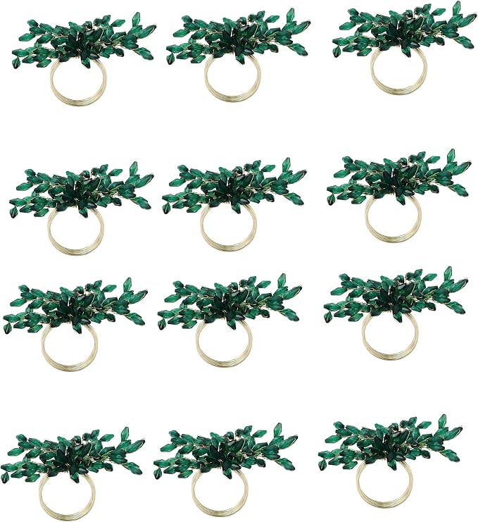 ITOS365 Napkin Rings Set of 6 for Dining Table Decoration Parties Everyday - Image 2