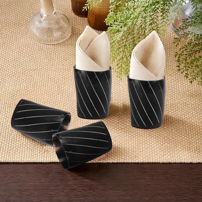 Handicrafts Home Viking Horn Shot Glasses Set of 8, Handmade Natural Ox Horn - Image 7