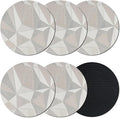 Geometric Minimalist Coasters Set of 6, Absorbent Coasters by Unknown