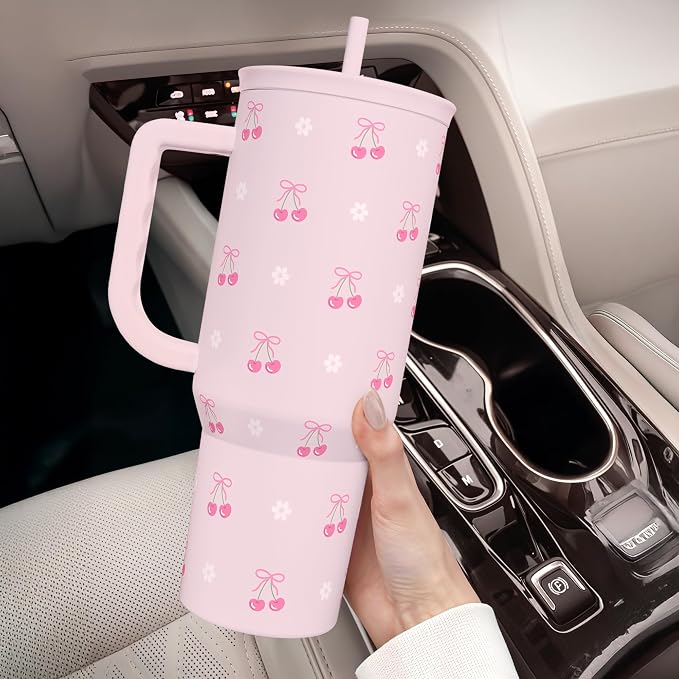 SANDJEST Cherry 40oz Slider Tumbler - Image 8