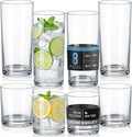 Zulay Kitchen Plastic Drinking Glasses – Mixed 16oz & 12oz Acrylic Shatterproof by ZulayKitchen
