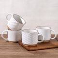 GBhome 15 OZ Stackable Coffee Mugs Set of 4, Ceramic Coffee Cups Set | 4 by GBhome