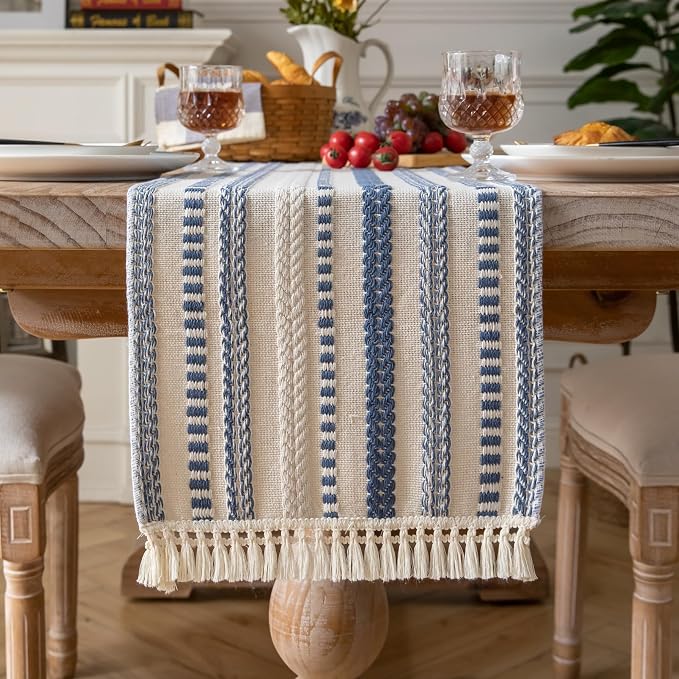 Caflife Boho Table Runner 90 Inchs Long, Dining Room Home Decor by Caflife