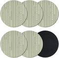 Sage Green Coasters Set of 6 Absorbent Coasters by Unknown