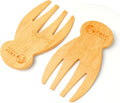 Bamboo Salad Hands Wooden Salad Serving Utensils – Natural Wood Salad Servers by ChefStudio