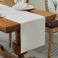 BALCONY & FALCON Table Runner Velvet Ivory 14"x71" | Elegant, Fall Decor by BALCONYFALCON