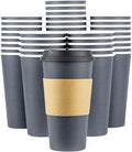 Disposable Coffee Cups With Lids - 20 oz To Go Coffee Cup With Lid. Large Togo by Glowcoast