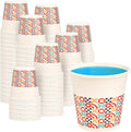 100 Pack 3 oz Bathroom Cups, Disposable Paper Cups with Rolled Rim, Small Paper Mouthwash Cup for Guest Bathrooms, Vanity & Office Use, Puzzle
