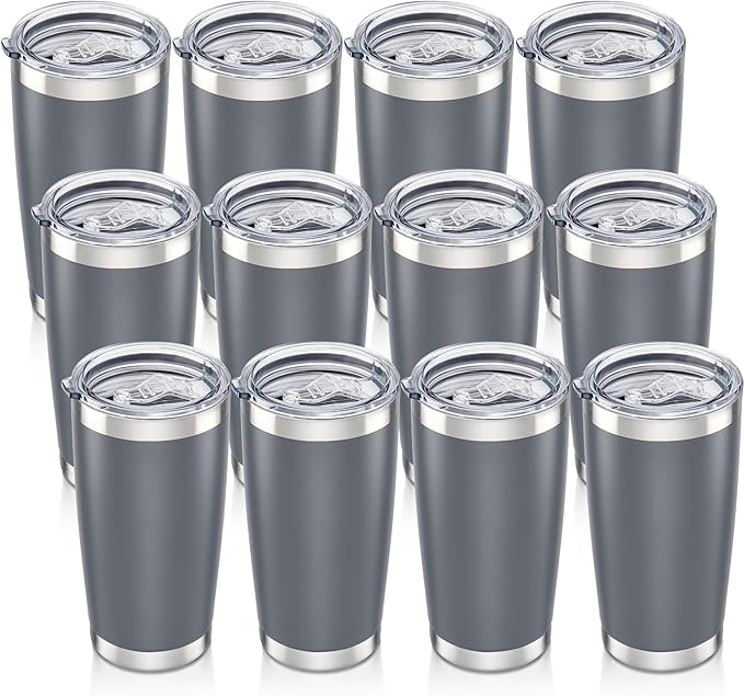 20 oz Tumbler with Lid Stainless Steel Insulated Tumblers Bulk Cups Mug | by Orebigo