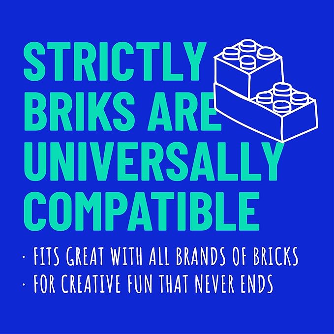 Strictly Briks Stackable Baseplates - 24 Pack 10"x10", 32x32 Studs, Compatible with Lego for Building City Scenes, Foundation, Displays Bricks on Play Table, Kids Easter Gift, Rainbow