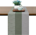 Table Runner 88 Inches Long, Vinyl Woven Farmhouse Table Runners | Washable by Chitomars