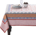 Maison d' Hermine Table Cloth Rectangle Table 100% Cotton 70 x 90 Inches Fall Tablecloth Reusable Everyday Use for Thanksgiving Christmas Decorations Dining Farmhouse Party (Romane)
