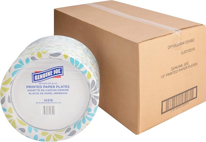 Genuine Joe Printed Paper Plates by GenuineJoe