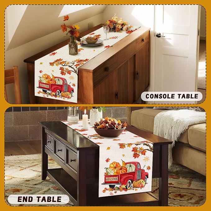 Bonsai Tree Fall Table Runner 36, Small Runner - Image 6