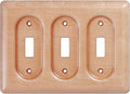 Elegant Maple Wood Cover Plate For Toggle Light Switch 3 Toggle Light Switch Cover Plate