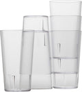Restaurant Grade, BPA-Free 12oz Clear Plastic Cups 6pk. Super Durable, Break by FoodRestaurantSupplies
