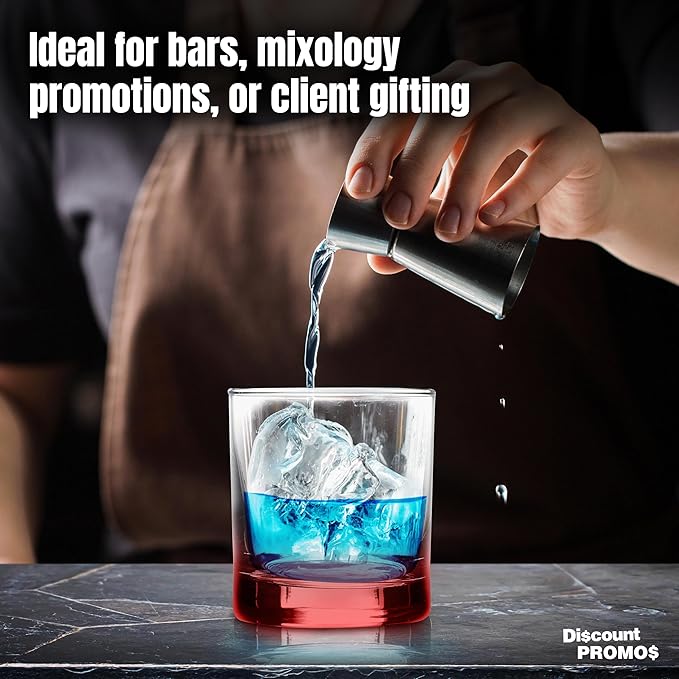 Whiskey Glasses by Libbey 10 oz. Set of 10, Bulk Pack - Heavy Base Old Fashioned Glass, Perfect for Scotch, Bourbon, Whiskey, Cocktail - Red