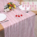 6 Pack Cheesecloth Table Runner 10Ft Christmas Gauze Boho Table Runners by Home