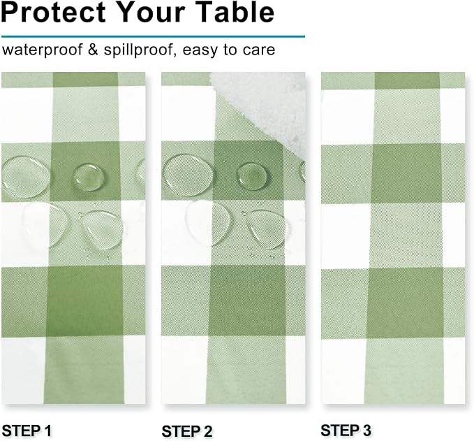 60 x 120 Inch Checkered Tablecloth Rectangle - Image 3