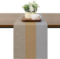 Table Runner 71 Inches Long, Vinyl Woven Farmhouse Table Runners | Washable by Chitomars